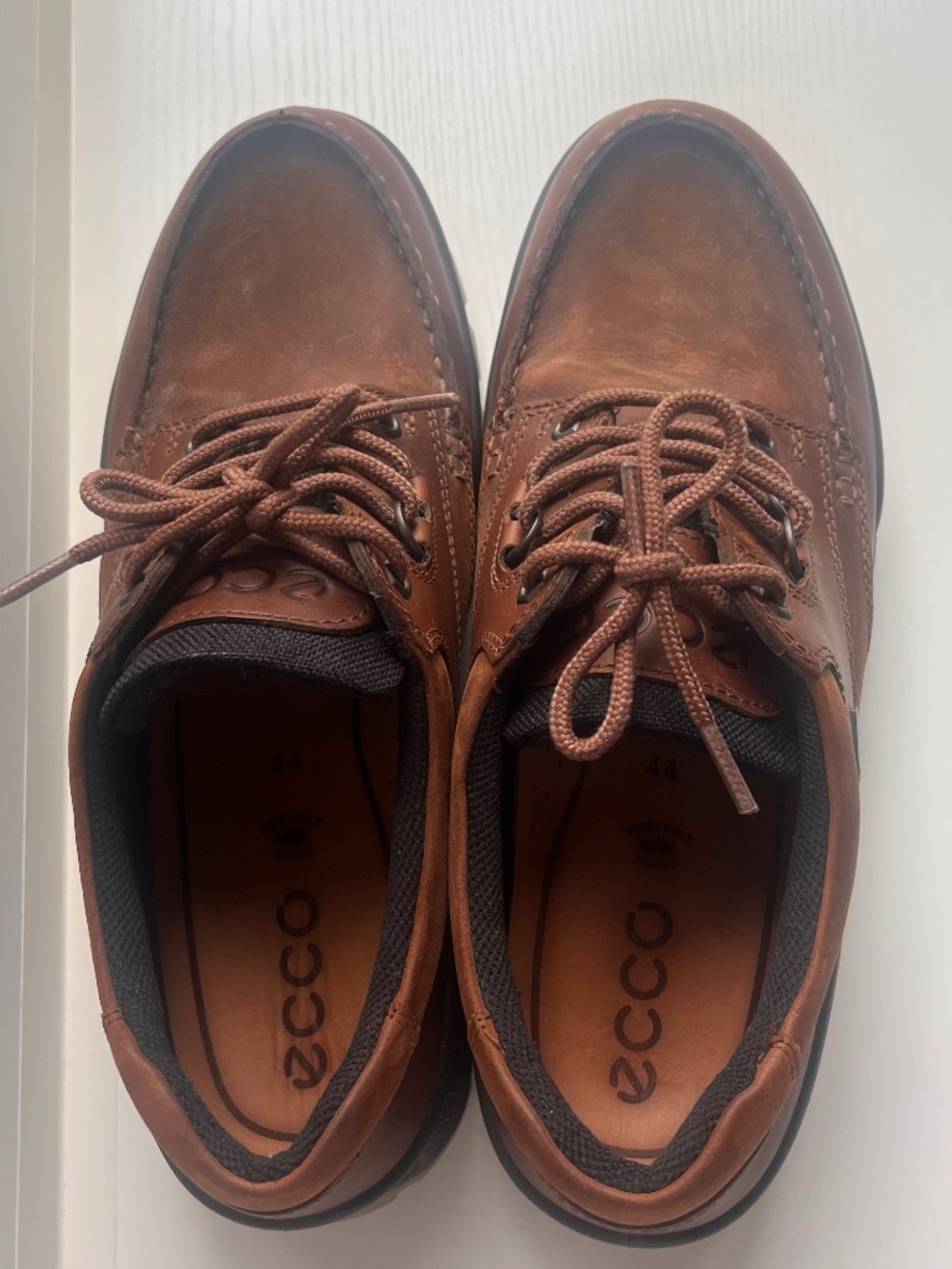 ECCO Track 25 Gore-Tex Brown Leather Shoes Men’s 44 US 10 Waterproof Walking
